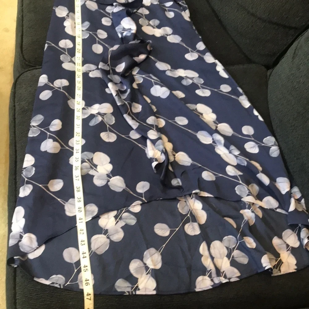 Banana Republic Floral High-Low Ruffle Front Sleeveless Dress-Size 6